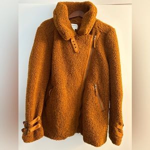 Anthropologie Teddy Moto Brown Jacket - Super Comfy!